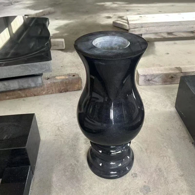 4-Shanxi Black Granite Vase